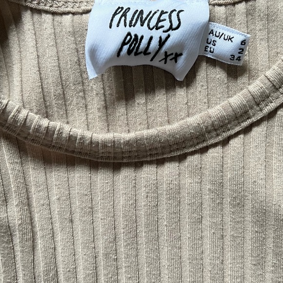 PRINCESS POLLY NUDE TWO PIECE MIDI SKIRT SET “ELLIE SET IN BEIGE” SIZE 2 - Picture 13 of 16